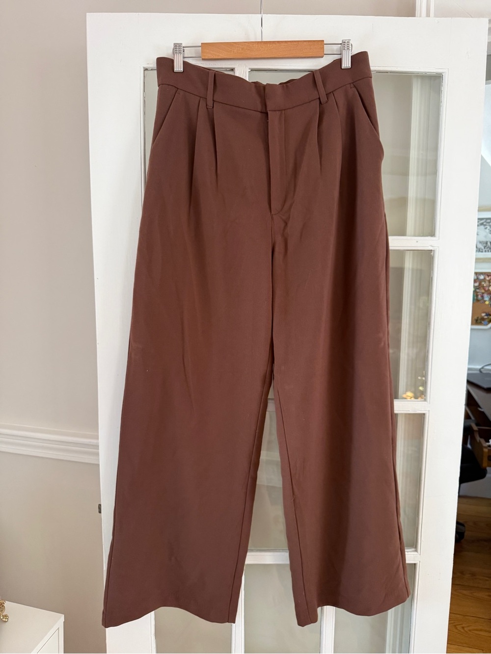 Abercrombie & Fitch Brown Wide-Leg Pants